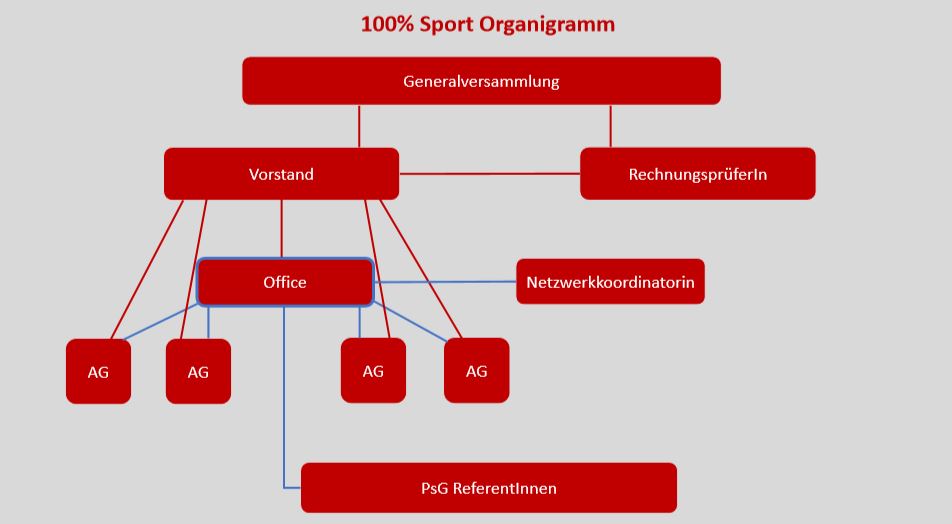 100 % Sport - Organigramm